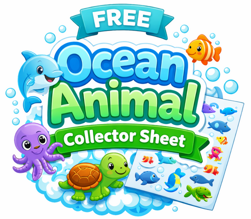 FREE Ocean Animal Collector Sheet